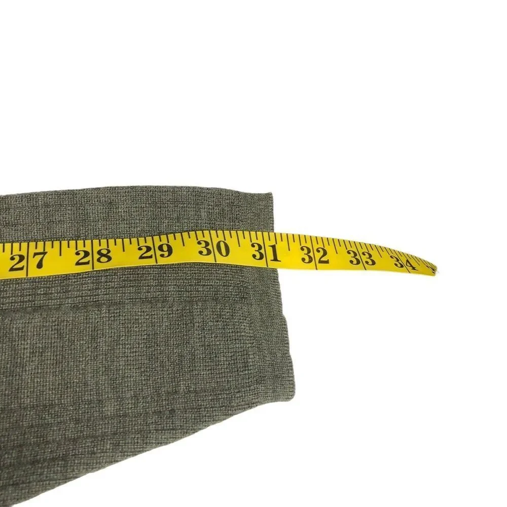 Cezani Sweater Mens Large Green Extra Fine Merino‎ Wool 1/4 Zip Pullover Outdoor